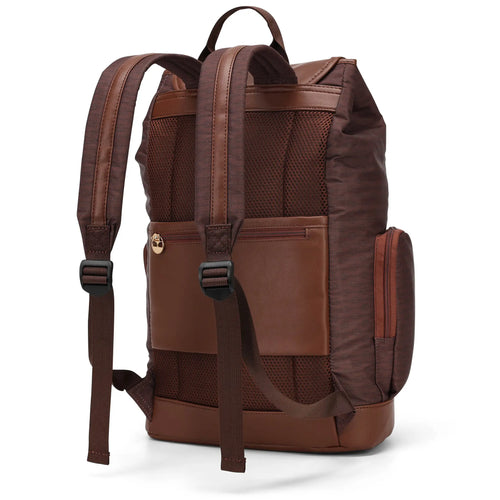 Back view of ELLE Eleganza 25L Monogram Backpack - premium ELLE collection
