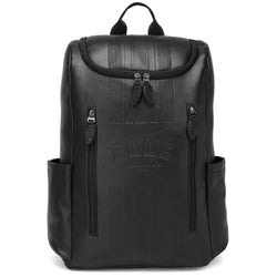 ELLE Roamer 22L Vegan Leather Backpack in black, featuring laptop pocket - premium ELLE collection