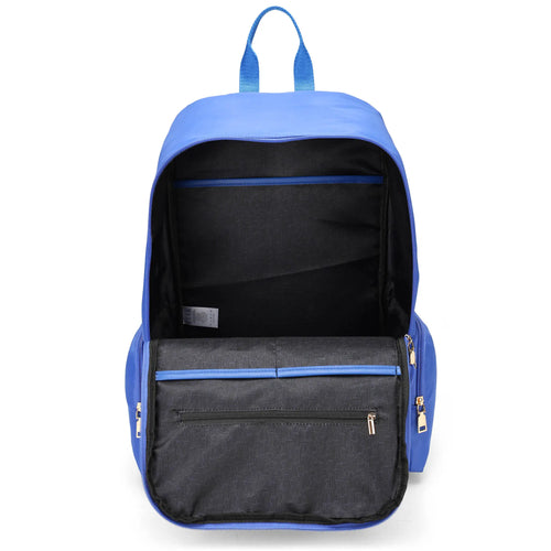 empty interior of Rendezvous 25L Twill Backpack showing laptop pocket - premium ELLE collection