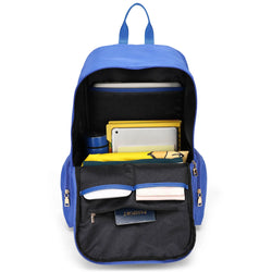 interior of Rendezvous 25L Twill Backpack showing laptop pocket - premium ELLE collection