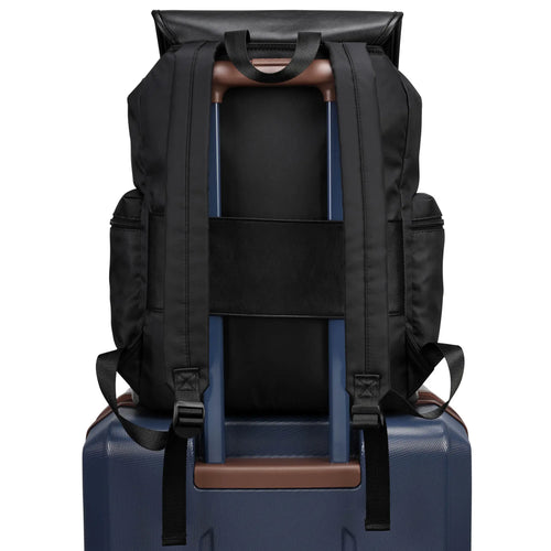 ELLE Wayfarer 23L Monogram Travel Backpack with trolley sleeve attachment - premium ELLE collection