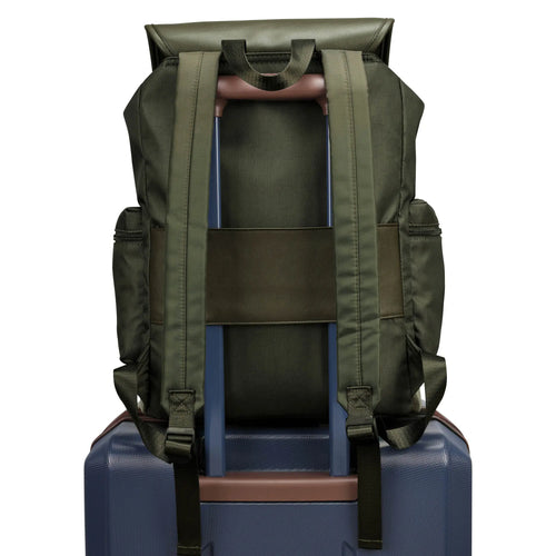 ELLE Wayfarer 23L Monogram Travel Backpack with trolley sleeve attachment - premium ELLE collection