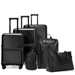 3-Piece Lightweight Luggage Set with Spinner Wheels and TSA Locks