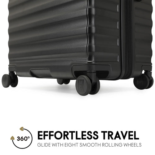 ELLE Excursion Expandable Chick 3-Piece Luggage Set in Black - premium ELLE collection