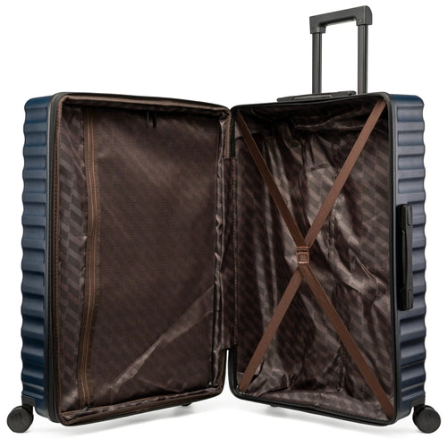 interior of Excursion Expandable Chick 3-Piece Luggage Set showing storage options