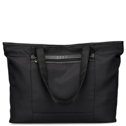 ELLE Rendezvous 38L Twill Weekender Tote Bag in black, featuring laptop pocket - premium ELLE collection