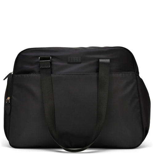 ELLE Wayfarer 40L Monogram Weekender Duffel Bag in olivegreen, featuring laptop pocket