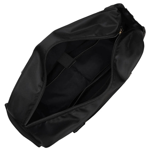 empty interior of Wayfarer 40L Monogram Weekender Duffel Bag showing laptop pocket