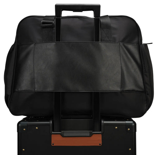 ELLE Wayfarer 40L Monogram Weekender Duffel Bag with trolley sleeve attachment - premium ELLE collection