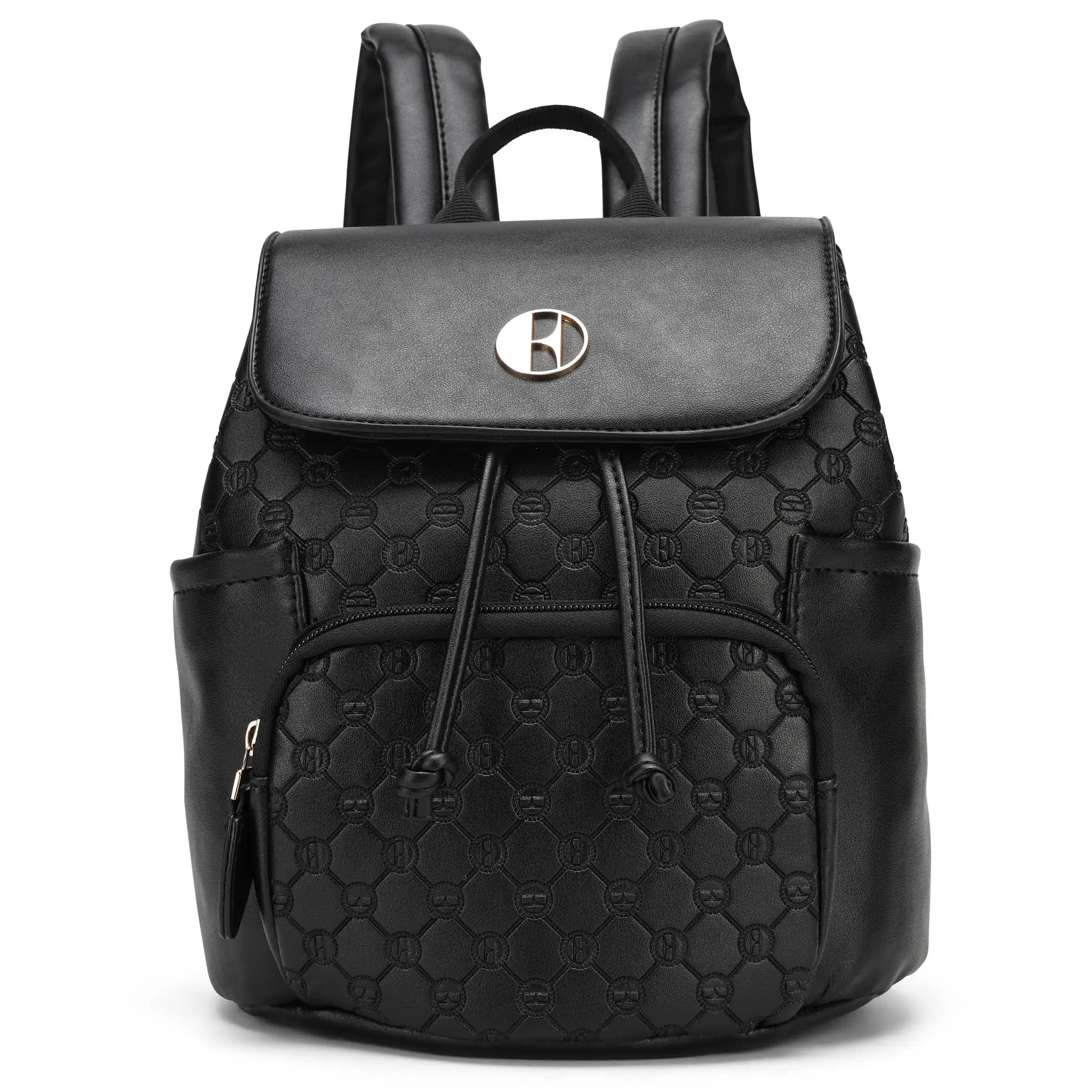 ELLE Compass 10L Vegan Leather Monogram Mini Backpack ELLE Travel ELLE Compass 10L Vegan Leather Monogram Mini Backpack ELLE Travel