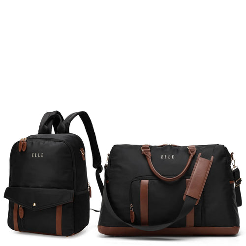 Deluxe Weekender Set – 2-Piece Travel Bag Combo with Weekender and Backpack