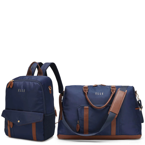 Deluxe Weekender Set – 2-Piece Travel Bag Combo with Weekender and Backpack