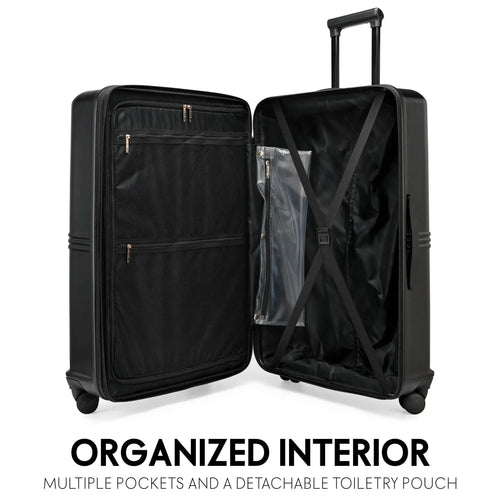 3-Piece Lightweight Luggage Set with Spinner Wheels and TSA Locks