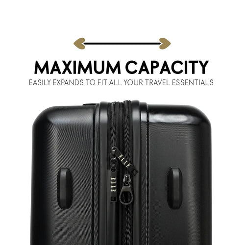 3-Piece Lightweight Luggage Set with Spinner Wheels and TSA Locks