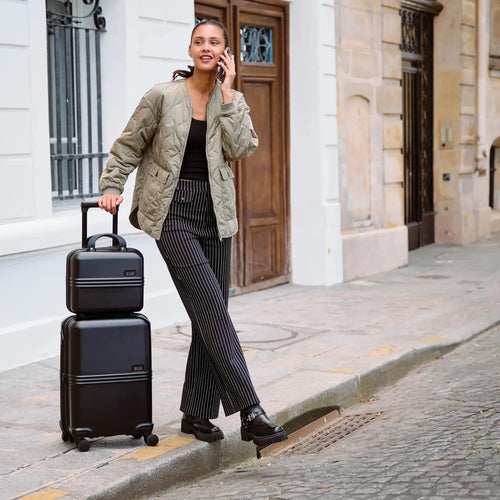 3-Piece Lightweight Luggage Set with Spinner Wheels and TSA Locks