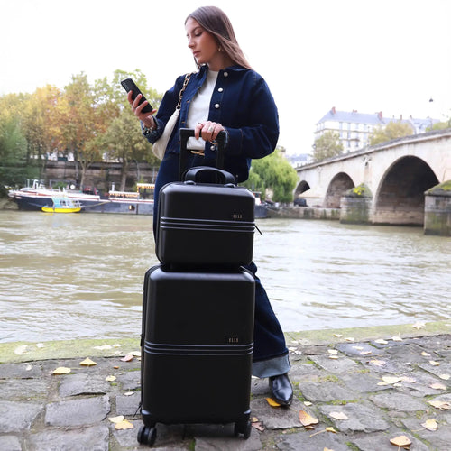 3-Piece Lightweight Luggage Set with Spinner Wheels and TSA Locks
