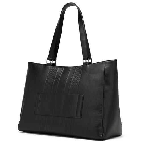 Back view of ELLE Roamer 24L Vegan Leather Weekender Tote Bag - premium ELLE collection